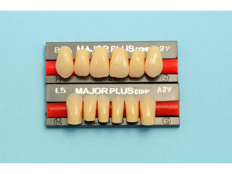Major zęby kompozytowe przednie 6szt