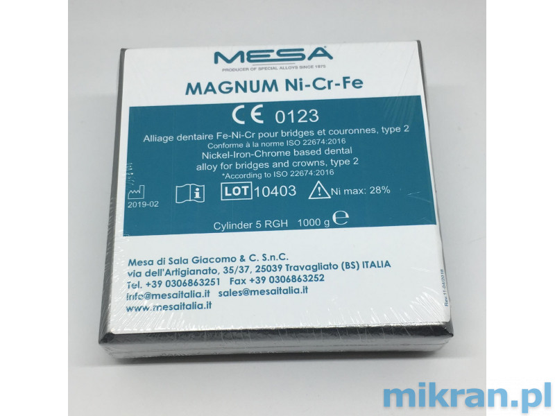 Stal Magnum chrom-nikiel-żelazo  (Ni-Cr-Fe)